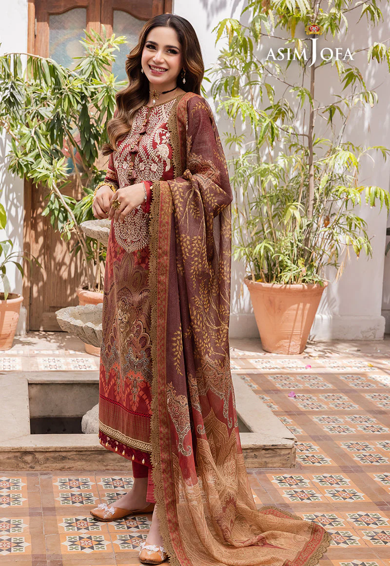 AJRWD-01 EMBROIDERED STITCHED 3 PCS - Image 2