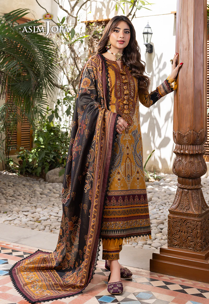 AJRW-18 EMBROIDERED SLUB 3 PCS