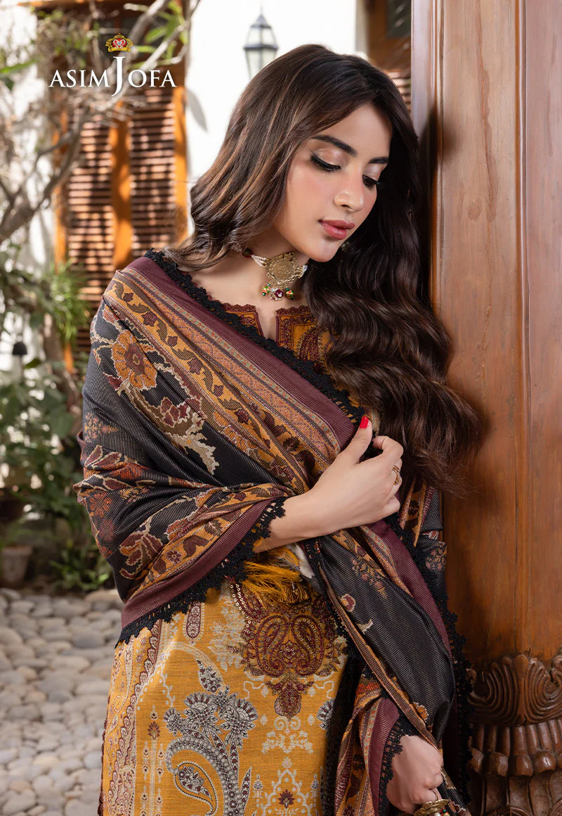 AJRW-18 DESIGNERS STITCHED EMBROIDERED SLUB 3 PCS - Image 6