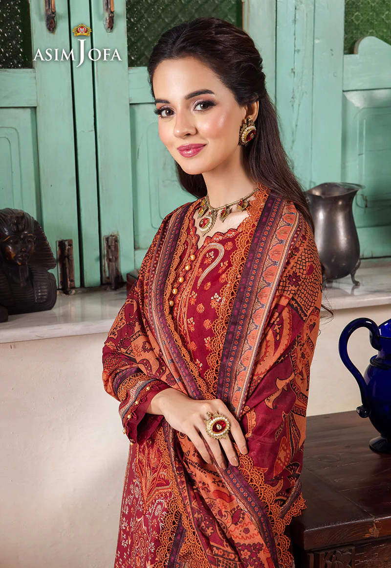 AJRW-26 DESIGNERS STITCHED PREMIUM WINTER COTTON 3 PCS - Image 5