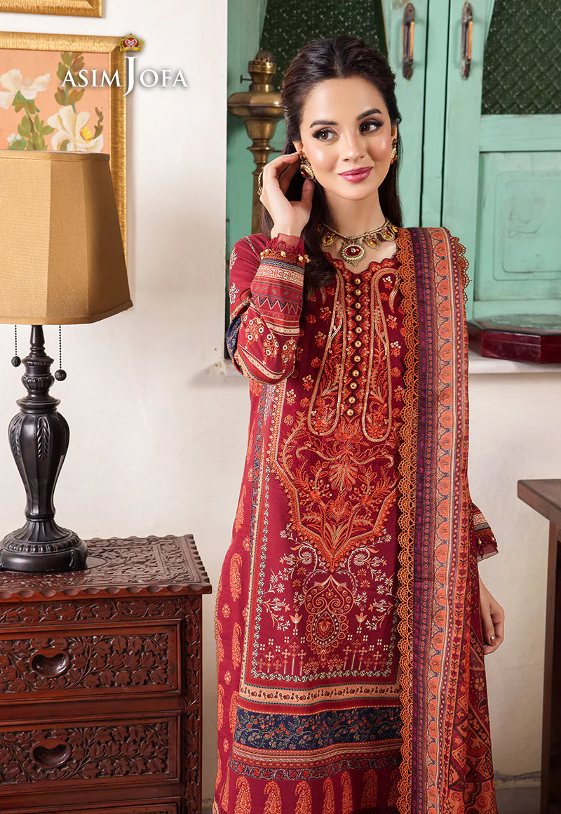 AJRW-26 DESIGNERS STITCHED PREMIUM WINTER COTTON 3 PCS - Image 9