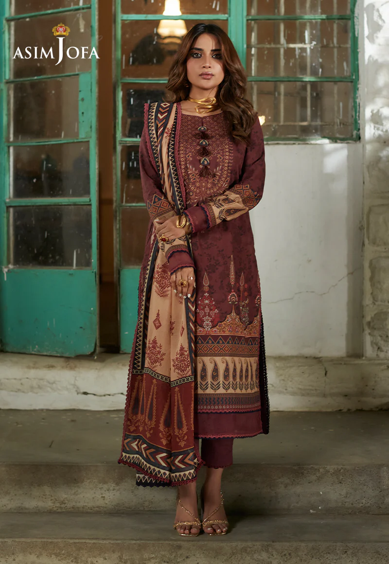AJS-17 PRINTED LAWN 2 PCS