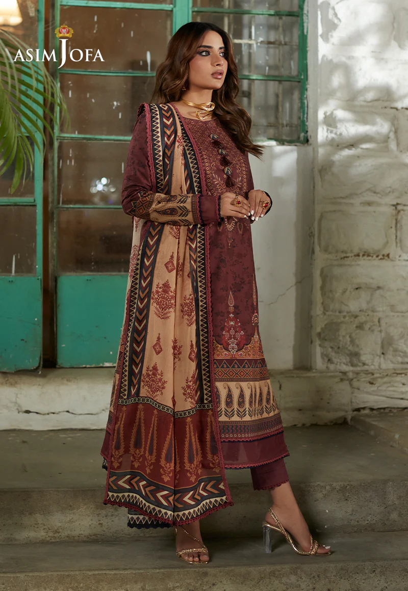 AJS-17 PRINTED LAWN 2 PCS - Image 3
