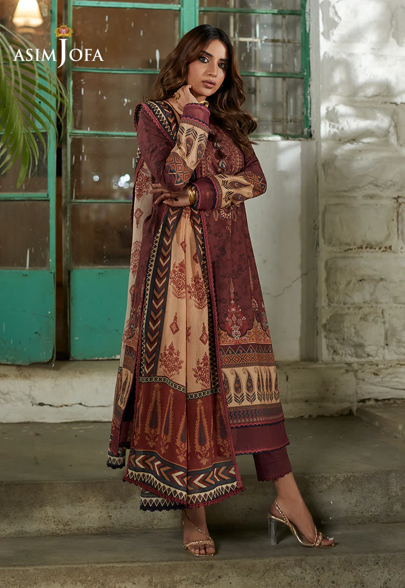 AJS-17 PRINTED LAWN 2 PCS - Image 7