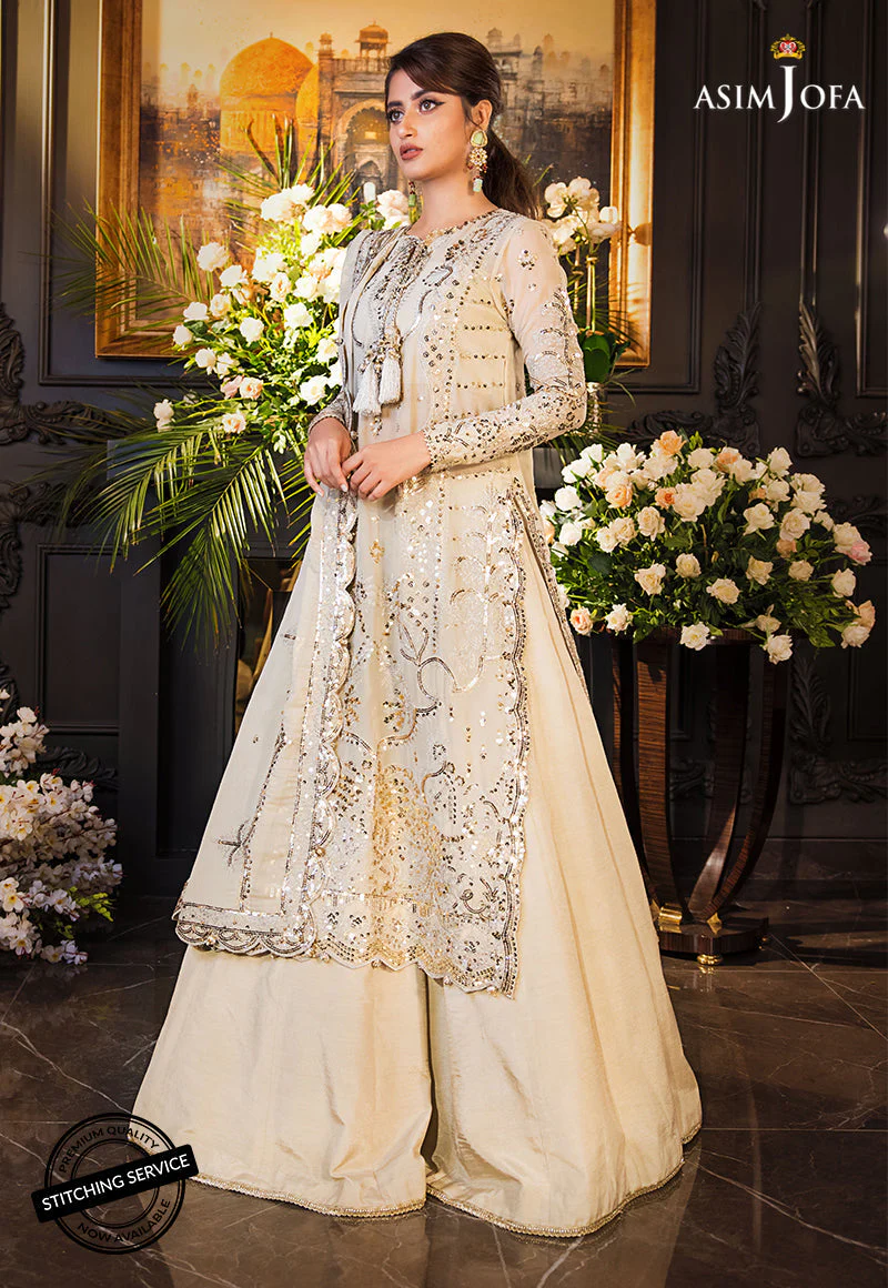 AJSED-04 EMBROIDERED STITCHED 3 PCS