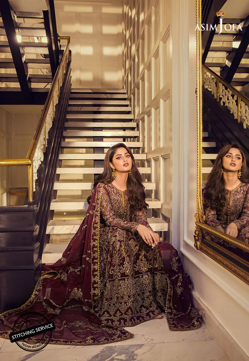 AJSE-07 EMBROIDERED CHIFFON 3 PCS - Image 6