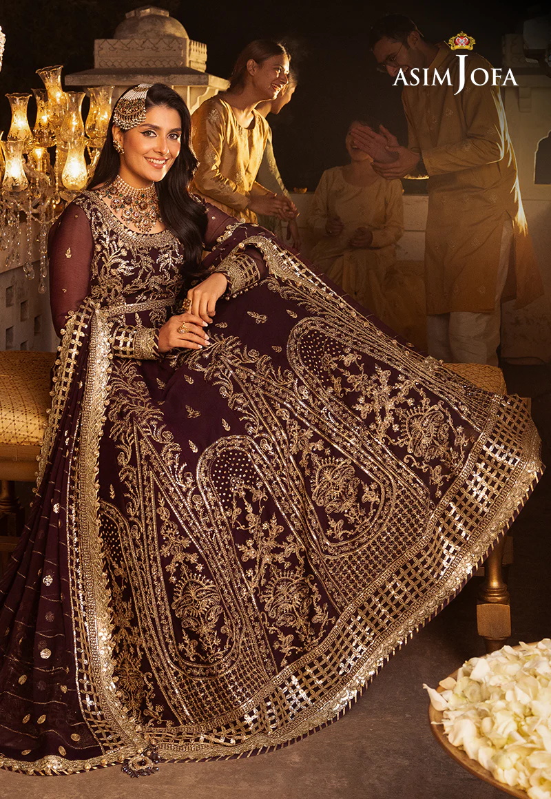 AJSH-02 EMBROIDERED CHIFFON 3 PCS - Image 5