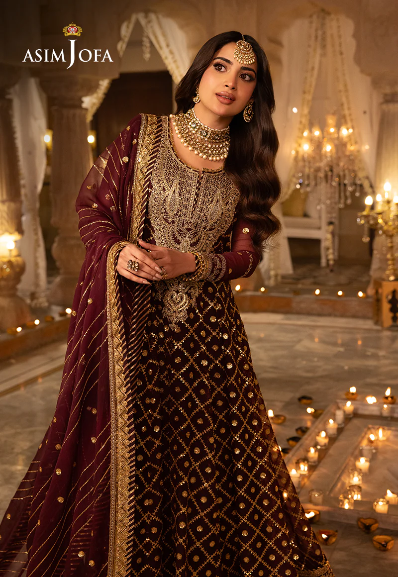AJSH-04 EMBROIDERED CHIFFON 3 PCS - Image 12
