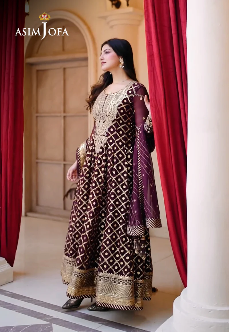 AJSH-04 EMBROIDERED CHIFFON 3 PCS - Image 13