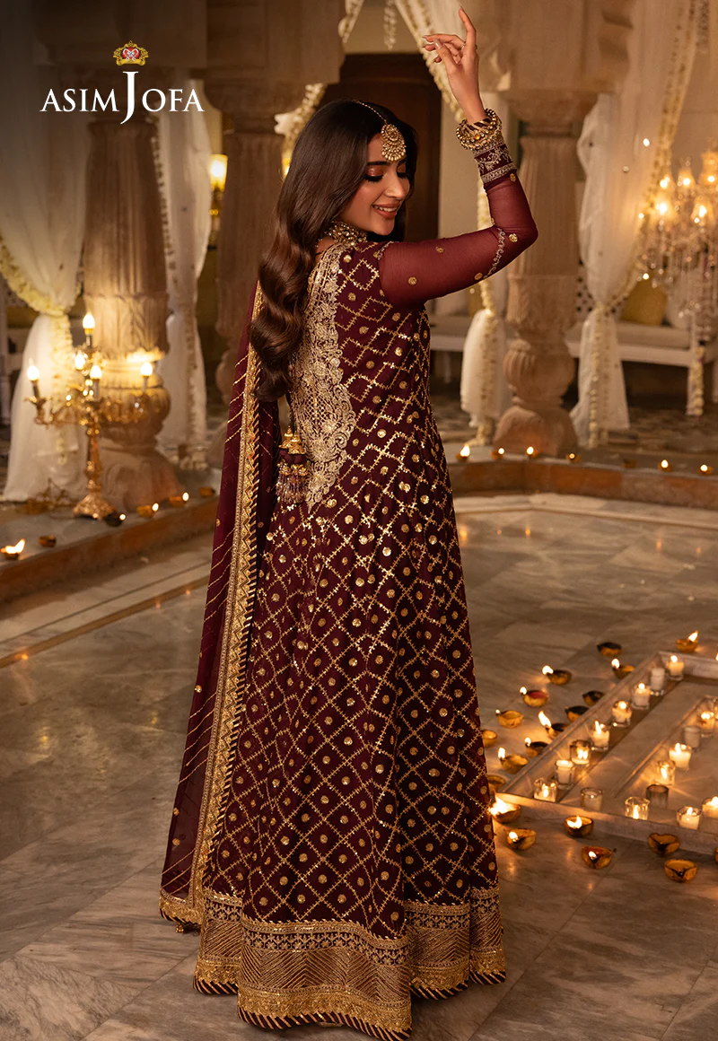 AJSH-04 EMBROIDERED CHIFFON 3 PCS - Image 2