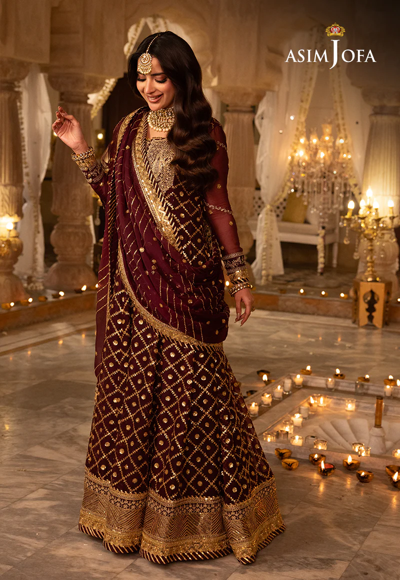 AJSH-04 EMBROIDERED CHIFFON 3 PCS - Image 3