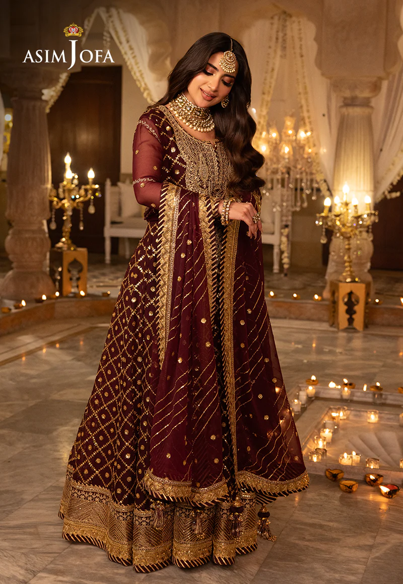 AJSH-04 EMBROIDERED CHIFFON 3 PCS - Image 4