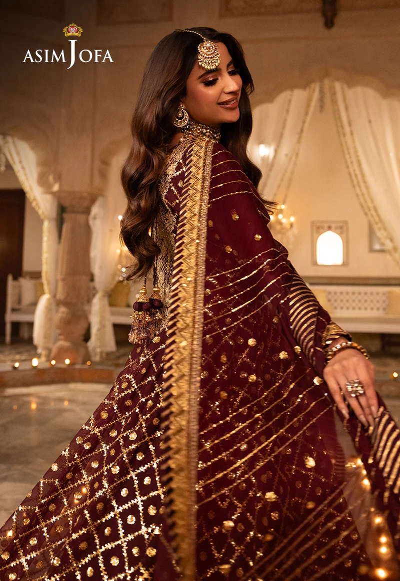 AJSH-04 EMBROIDERED CHIFFON 3 PCS - Image 7