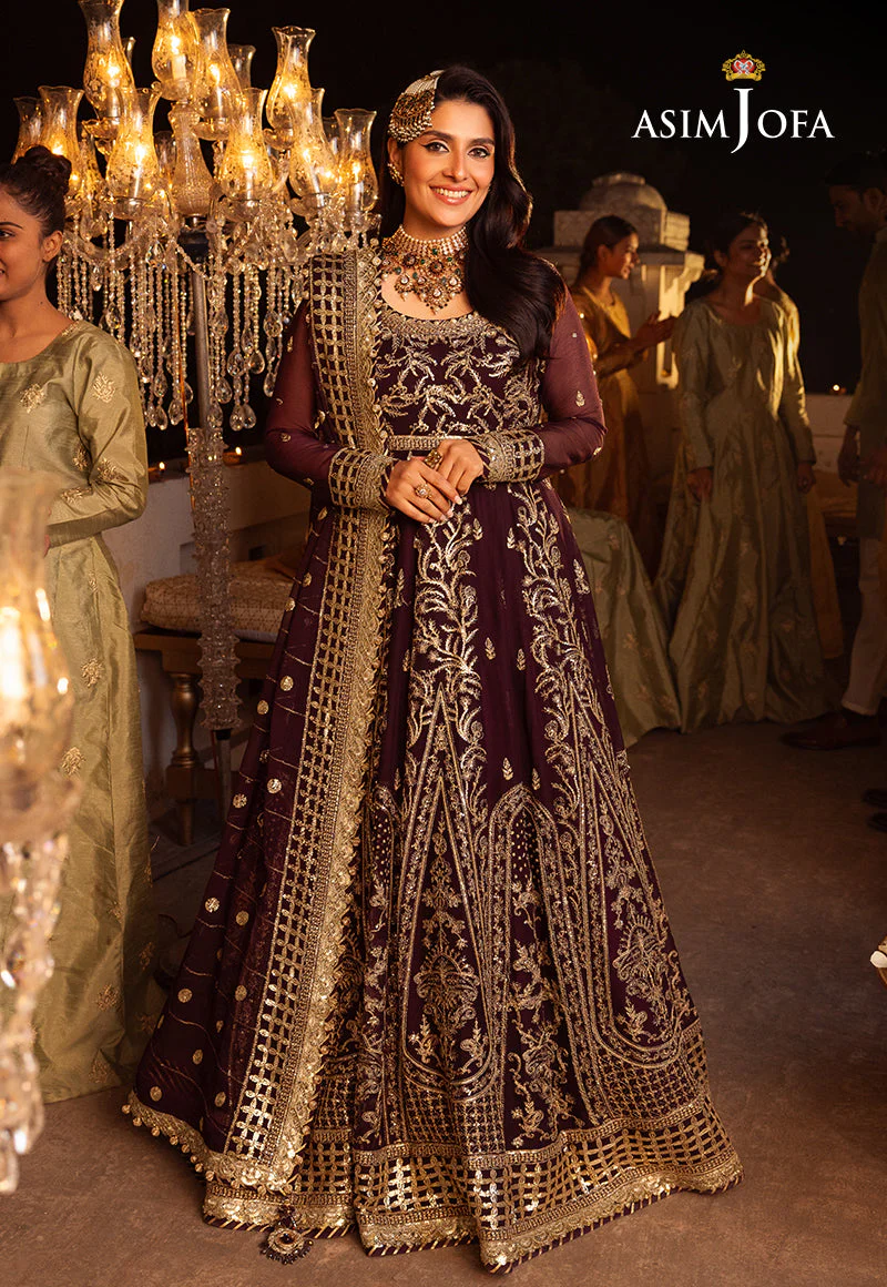 AJSHD-02 EMBROIDERED CHIFFON STITCHED 3 PCS