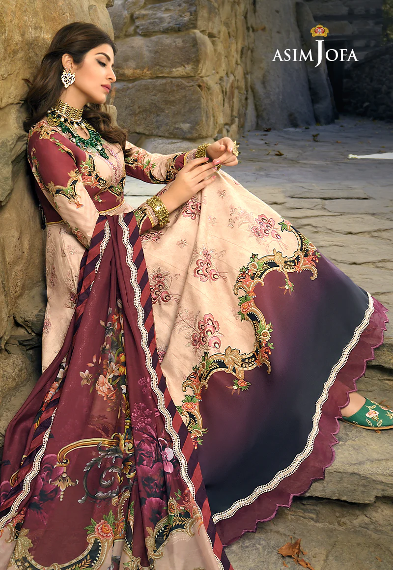 AJSL-17 EMBROIDERED LAWN 3 PCS - Image 3