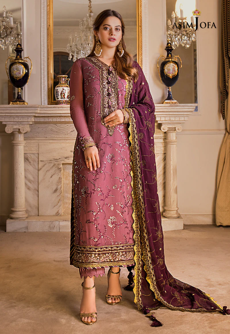 AJSM-14 EMBROIDERED CHIFFON 3 PCS - Image 2
