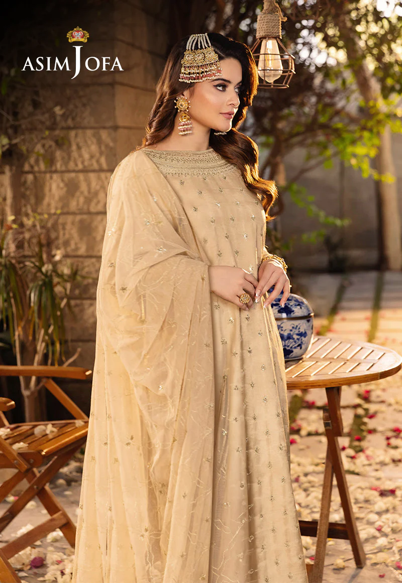 AJSMB-45 EMBROIDERED POLY LAWN STITCHED 3 PCS - Image 2