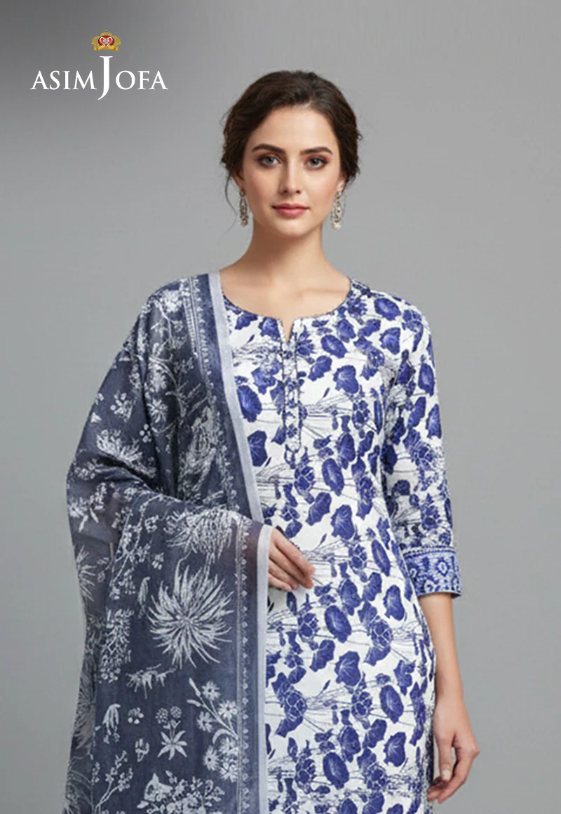 Ajso-105 Unstitched 2 Pcs Shirt Dupatta - Image 2