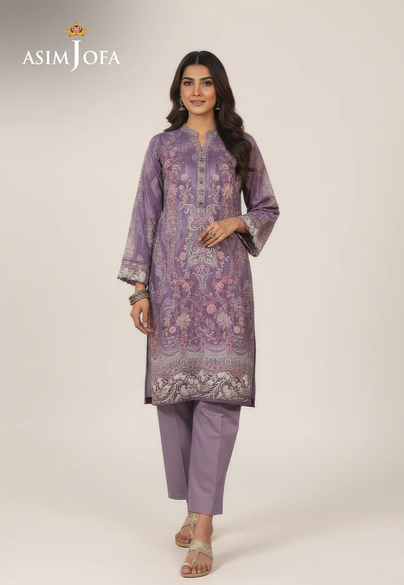 Ajso-111 Unstitched 2 Pcs Shirt Trouser - Image 2
