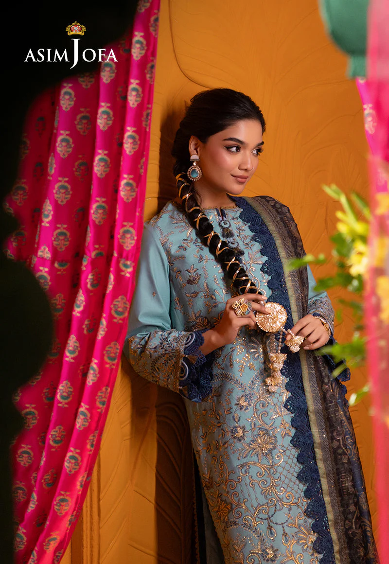 Ajso-149 Unstitched 2 Pcs Shirt Trouser - Image 4