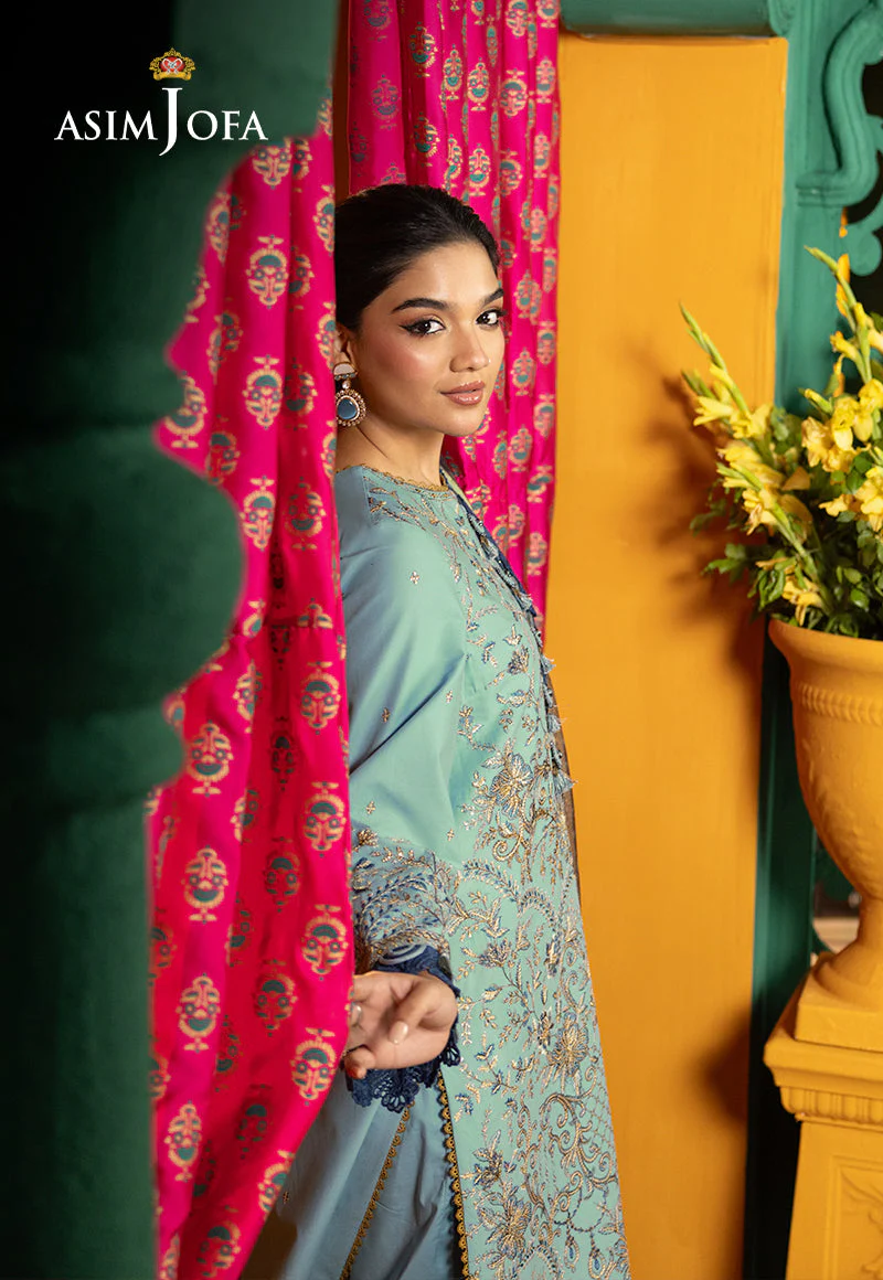 Ajso-149 Unstitched 2 Pcs Shirt Trouser - Image 6