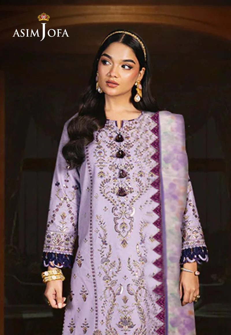 Ajso-165 Unstitched 2 Pcs Shirt Dupatta - Image 2