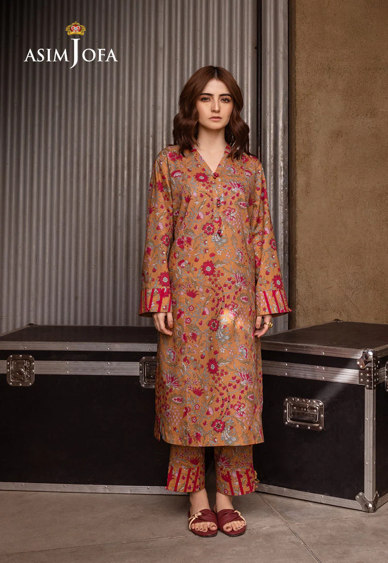 Ajso-177 Unstitched 2 Pcs Shirt Trouser - Image 3