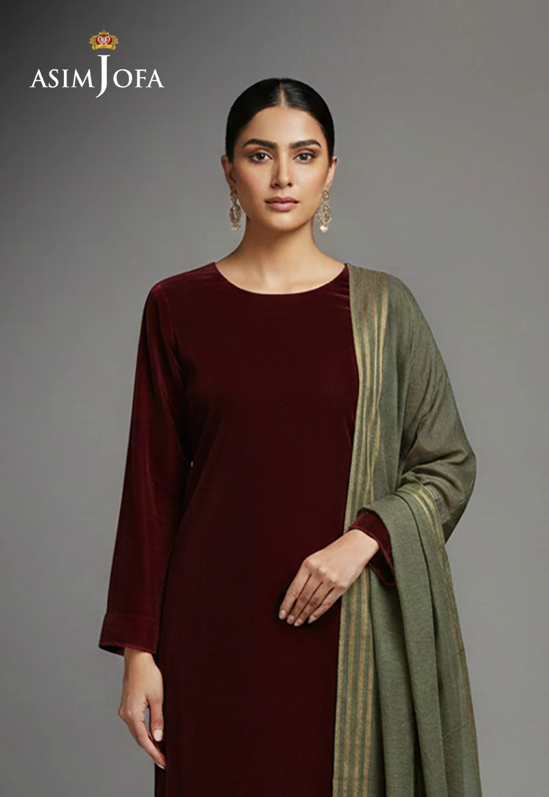 AJSO-189 Unstitched 3 Pcs Shirt Dupatta Trouser - Image 2