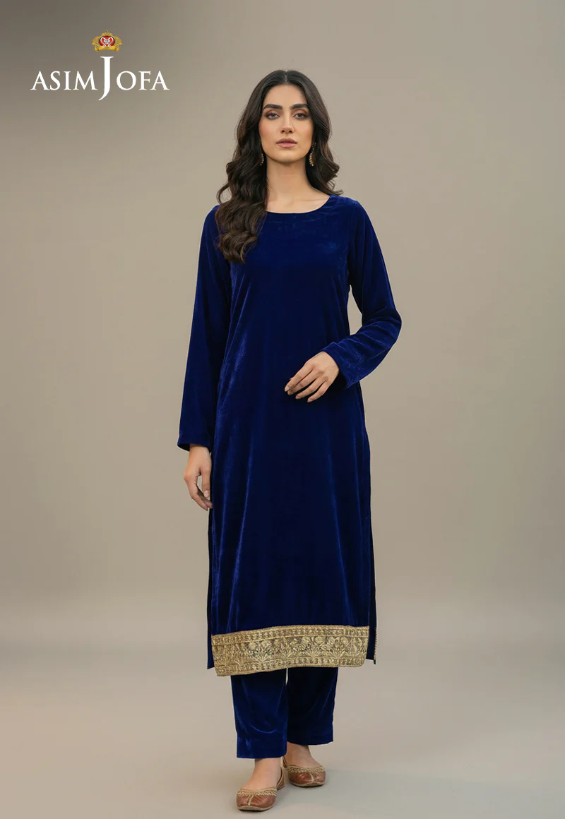 Ajso-195 Unstitched 2 Pcs Shirt Trouser