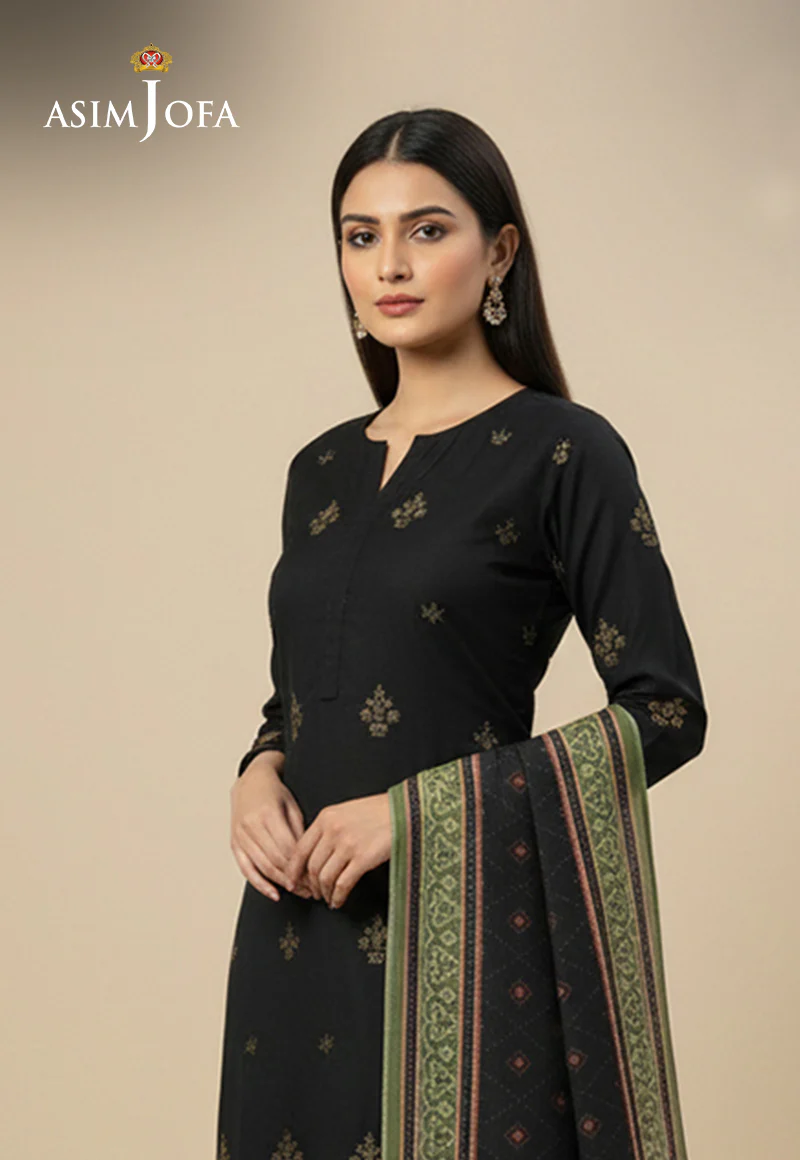 AJSO-306 Unstitched 3 Pcs Shirt Dupatta Trouser - Image 2