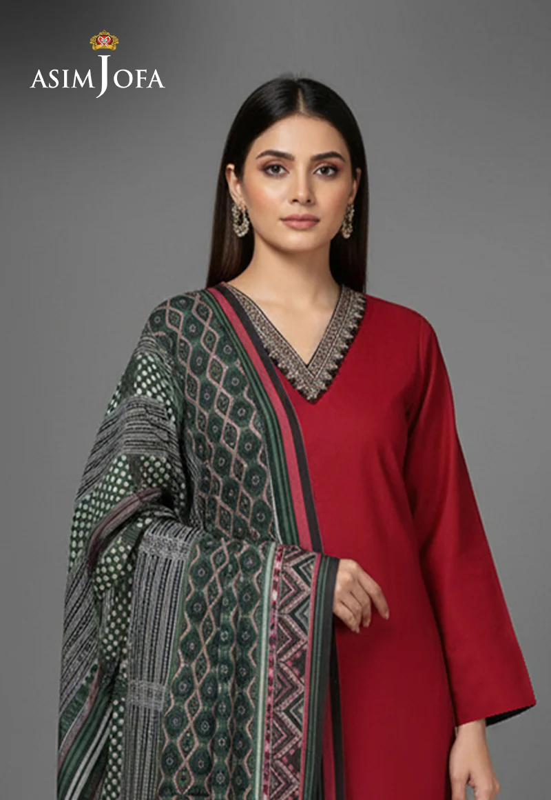 AJSO-318 Unstitched 2 Pcs Shirt Dupatta - Image 2