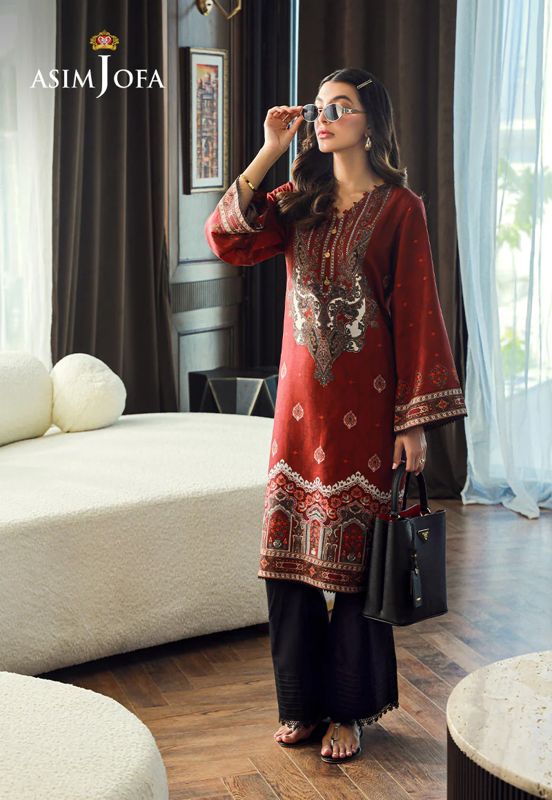 Ajso-33 Unstitched 2 Pcs Shirt Trouser - Image 3