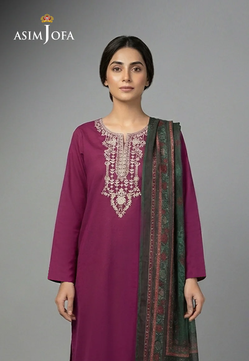 AJSO-338 Unstitched 2 Pcs Shirt Dupatta - Image 2