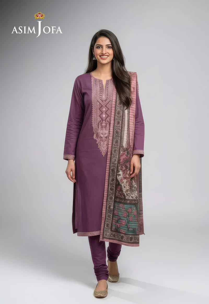 AJSO-342 Unstitched 2 Pcs Shirt Dupatta