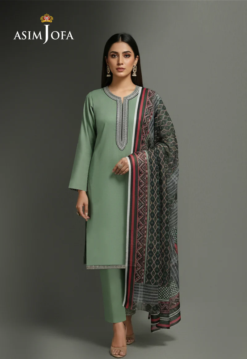 AJSO-348 Unstitched 2 Pcs Shirt Dupatta
