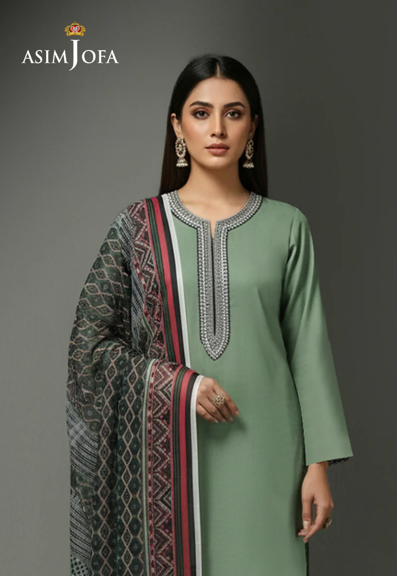 AJSO-348 Unstitched 2 Pcs Shirt Dupatta - Image 2