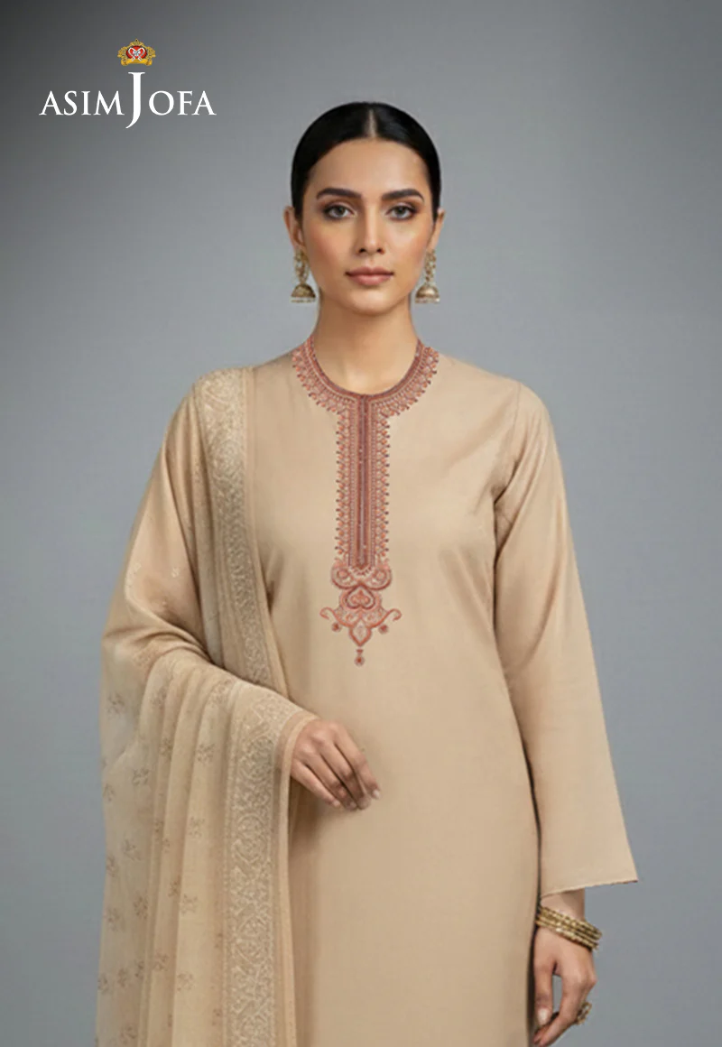 AJSO-355 Unstitched 3 Pcs Shirt Dupatta Trouser - Image 2