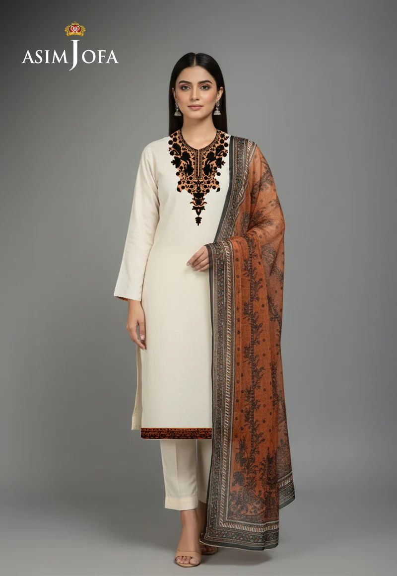 AJSO-371 Unstitched 2 Pcs Shirt Dupatta