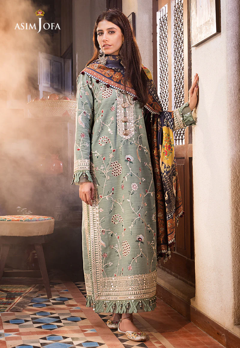 Ajso-93 Unstitched Dupatta 1 Pc Dupatta - Image 2