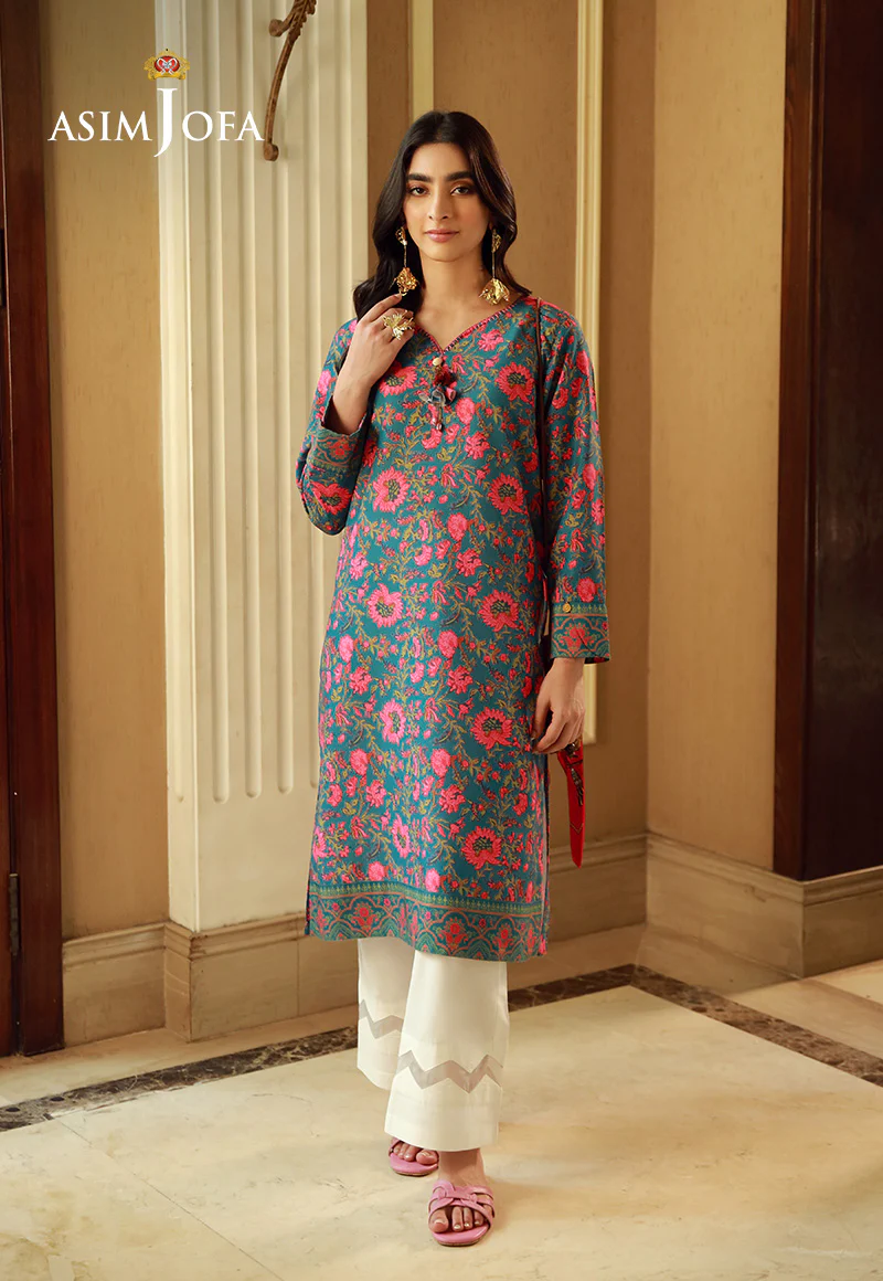 AJSS-08 PRINTED RAW SILK 1PC - Image 3
