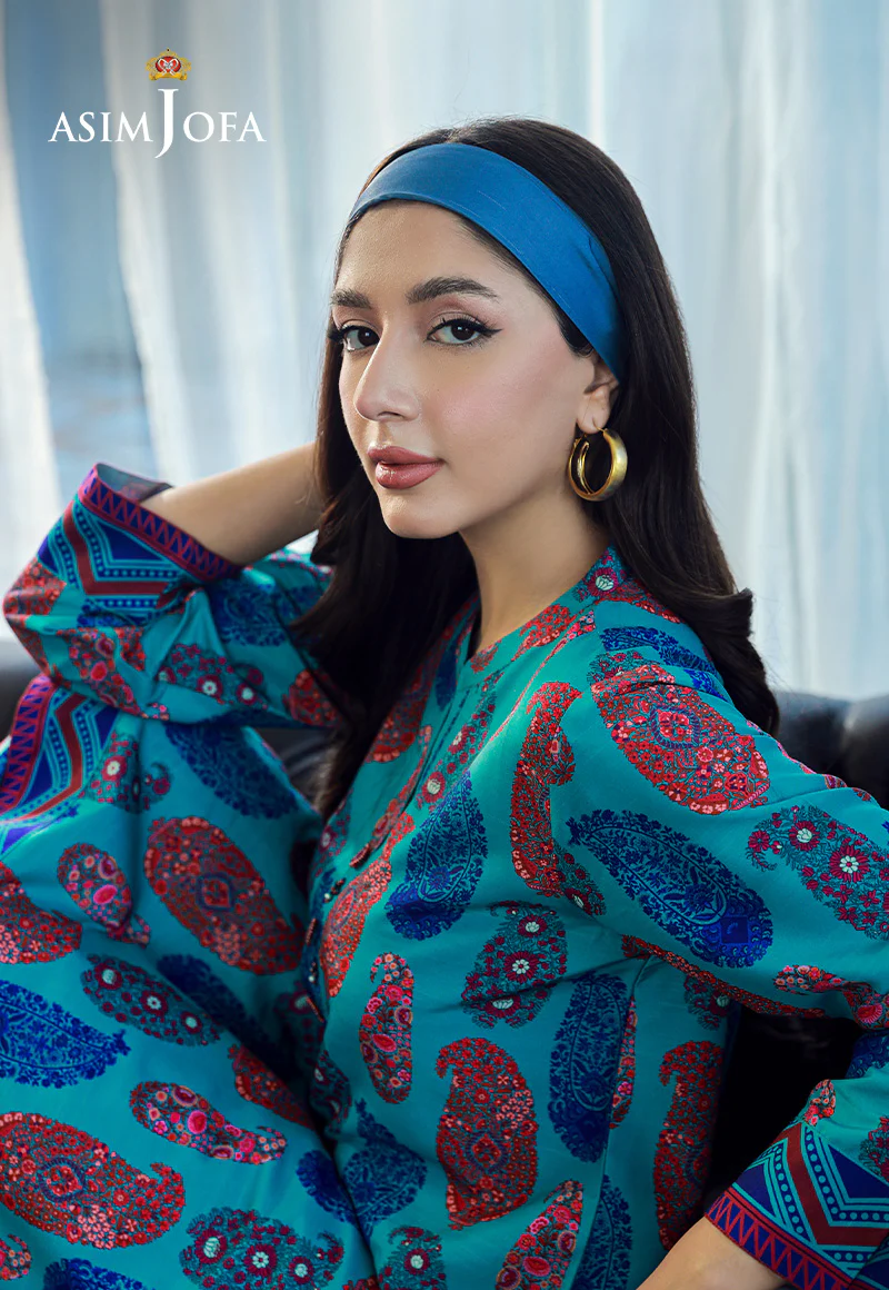 AJSS-10 PRINTED RAW SILK 2PCS - Image 5
