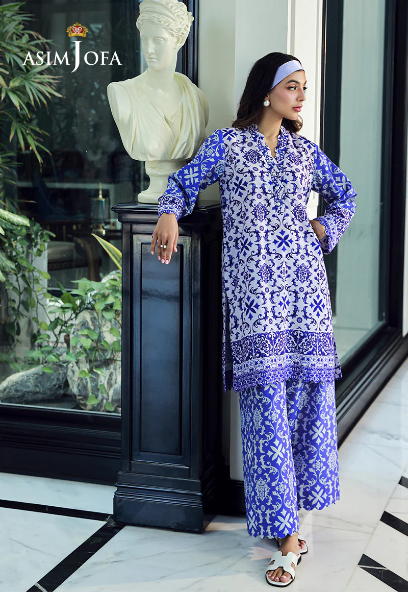 AJSS-14 PRINTED RAW SILK 2PCS - Image 3