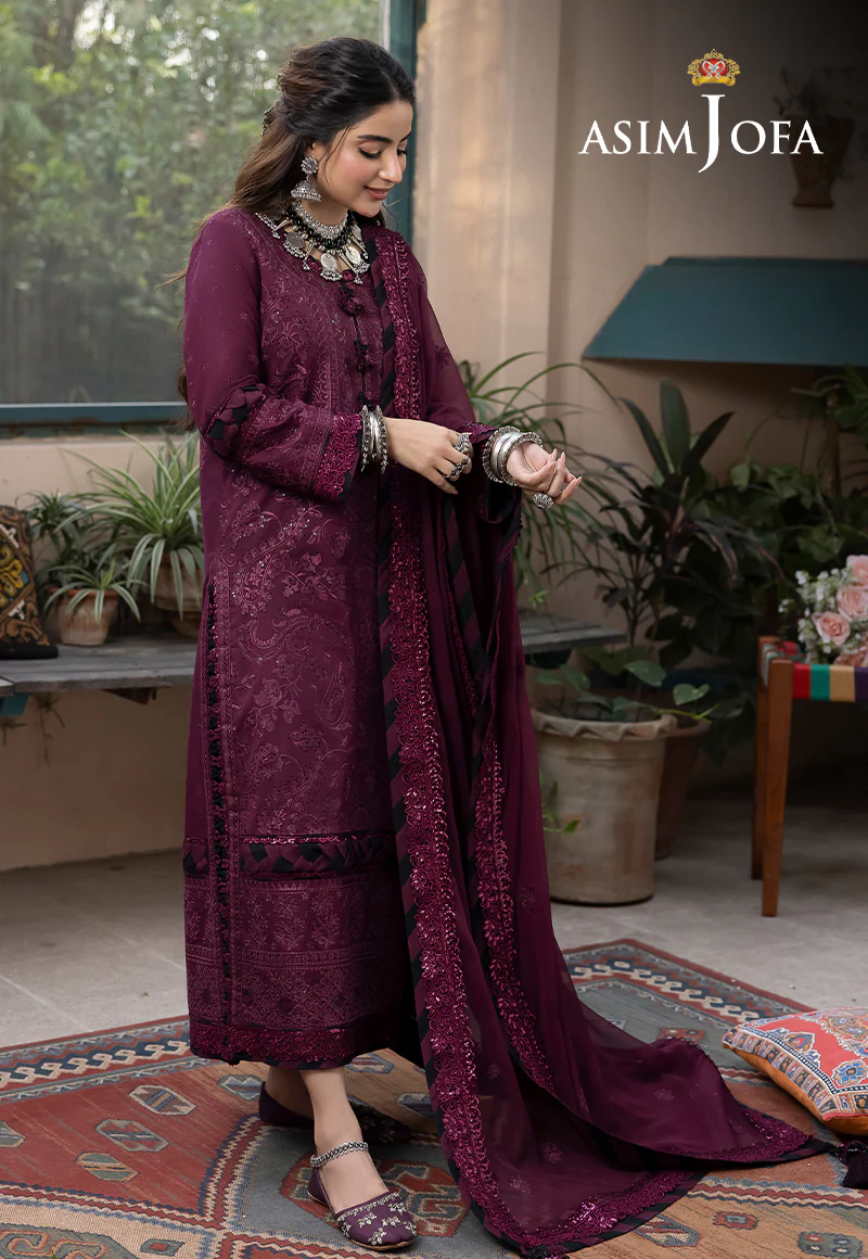 AJSW-05 EMBROIDERED LAWN SILK 3 PCS - Image 13