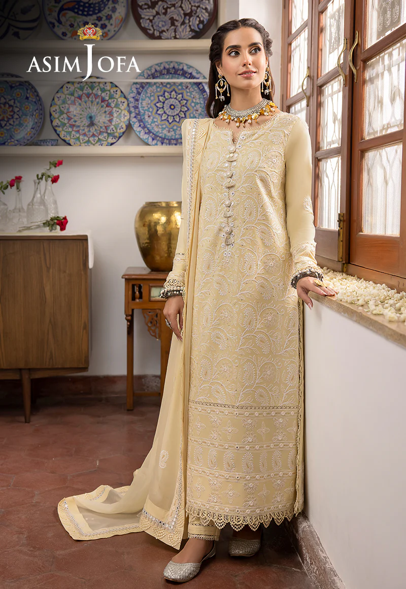 AJSW-09 EMBROIDERED LAWN SILK 3 PCS - Image 2