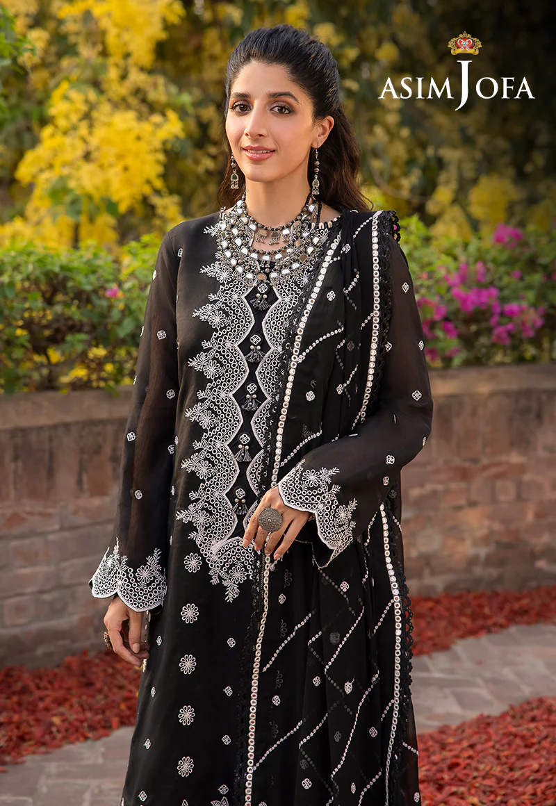 AJSW-19 EMBROIDERED LAWN SILK 3 PCS - Image 2