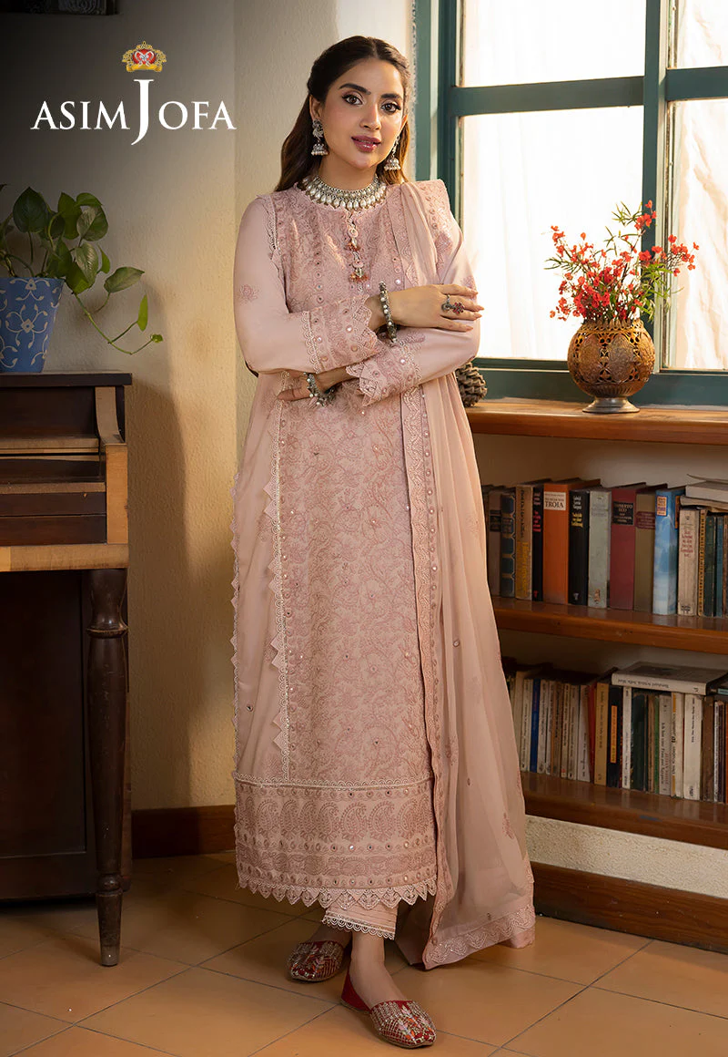AJSWP-07 STITCHED EMBROIDERED LAWN SILK 3 PCS - Image 11