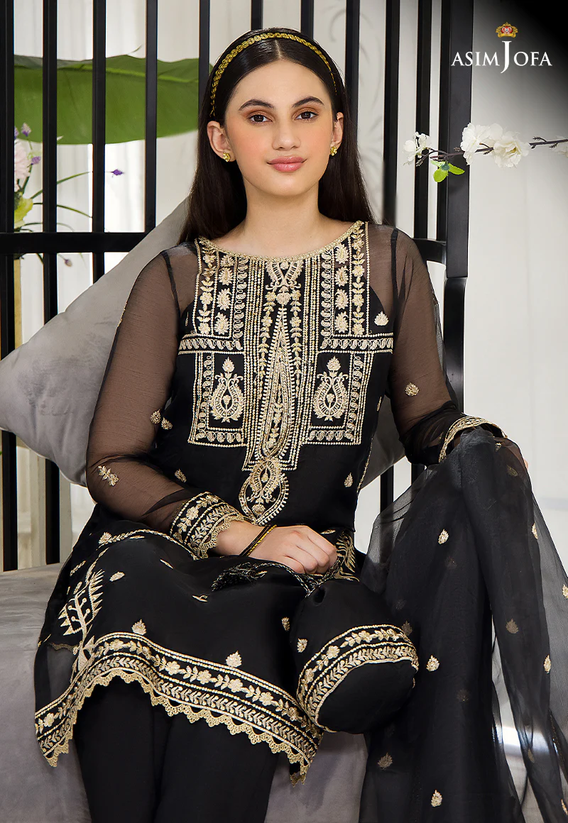 AJTF-06 EMBROIDERED ORGANZA 3 PCS - Image 3