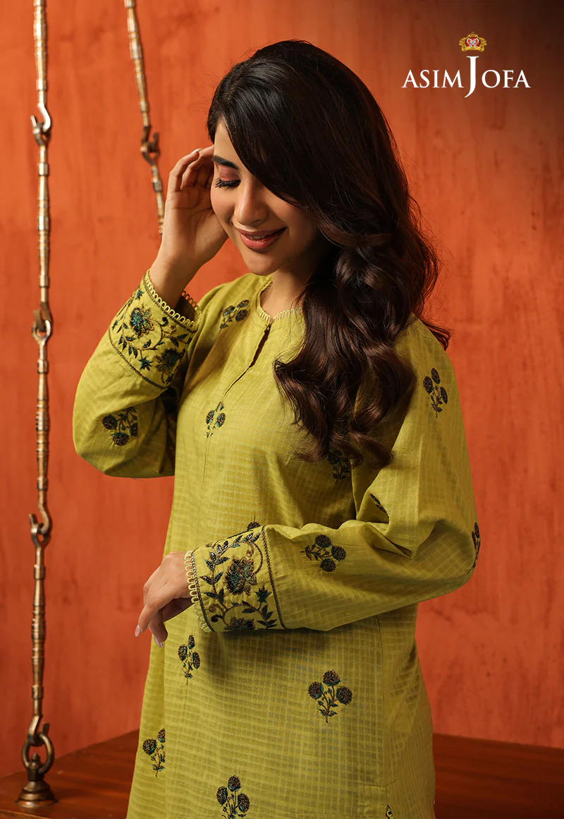 AJTM-07 - 2 PCS EMBROIDERED SELF JACQUARD 2 PCS - Image 5