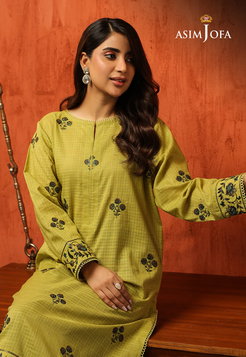 AJTM-07 - 2 PCS EMBROIDERED SELF JACQUARD 2 PCS - Image 7