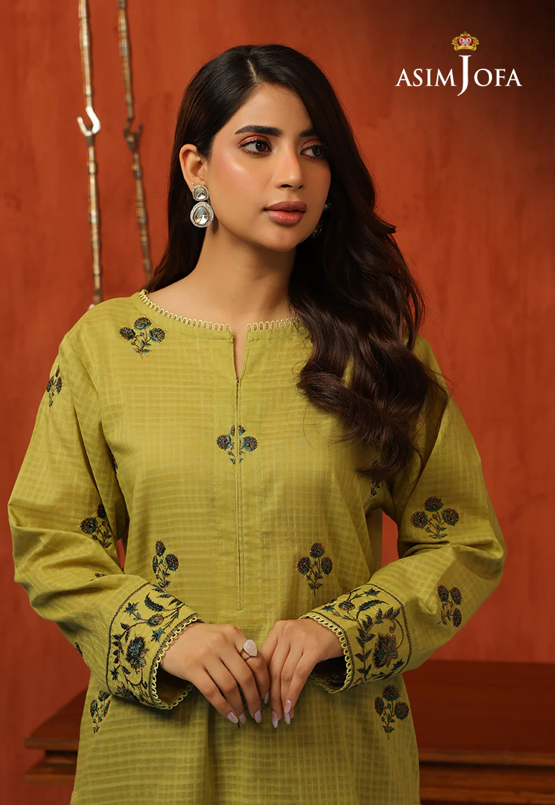 AJTM-07 - 2 PCS EMBROIDERED SELF JACQUARD 2 PCS - Image 8